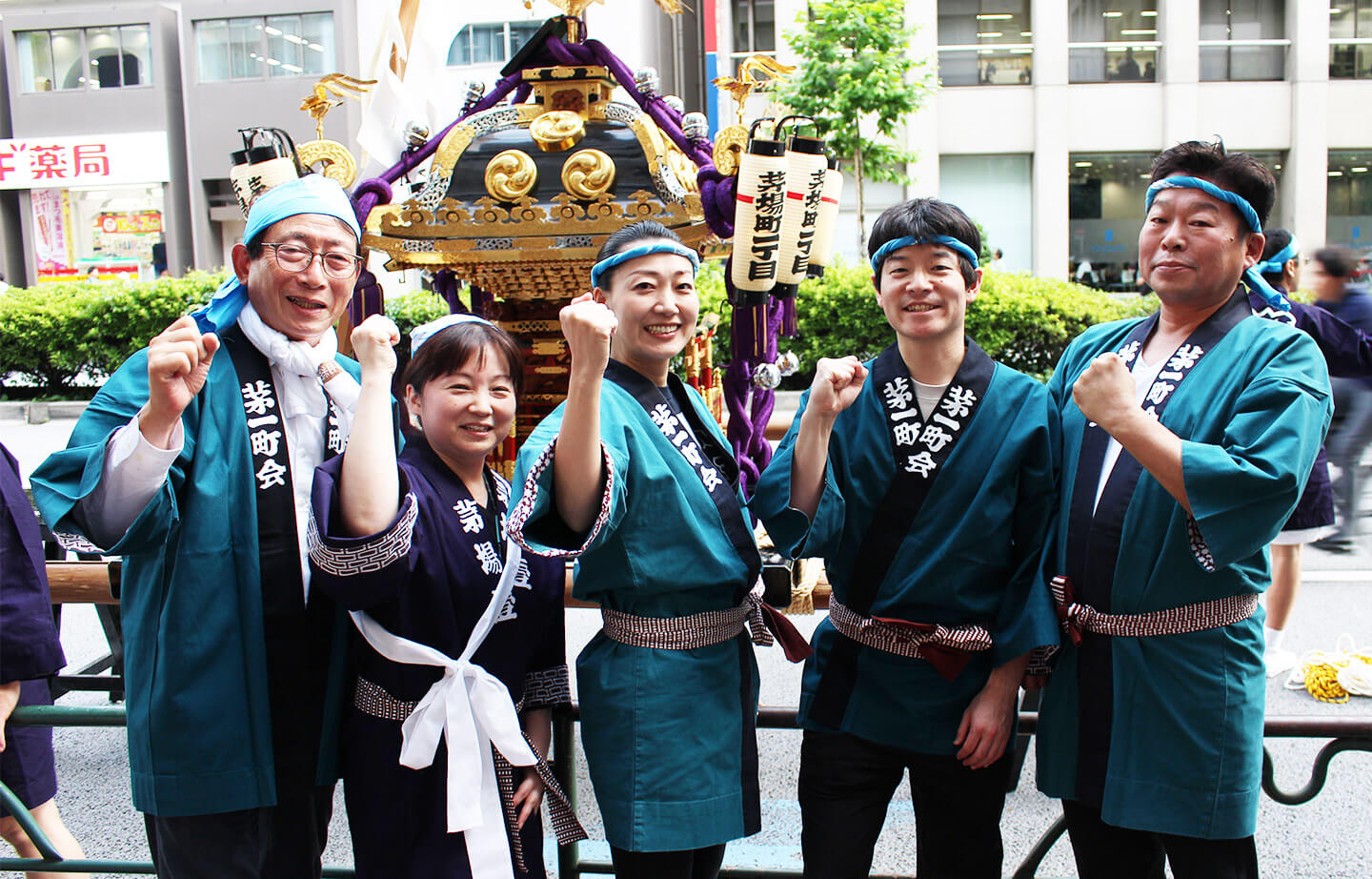 日枝神社山王祭のお神輿の様子