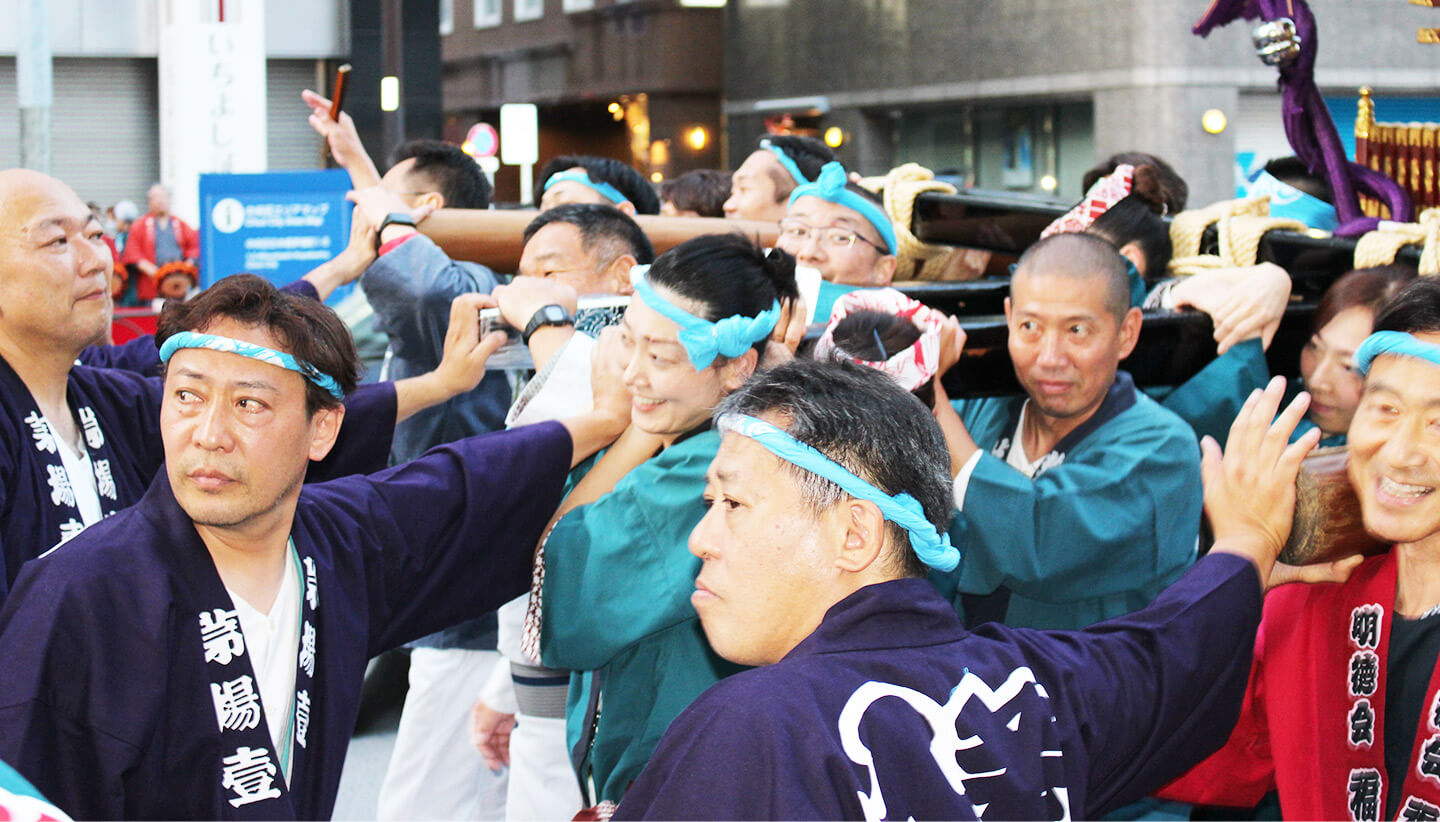 日枝神社山王祭のお神輿の様子